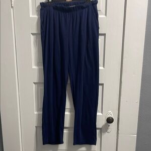 Woman Within Dark Blue Stretch Waist Pants
